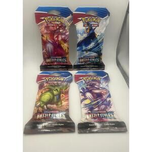 Pokémon Sword & Shield Battle Styles Booster Packs (4 Packs New Factory Sealed)